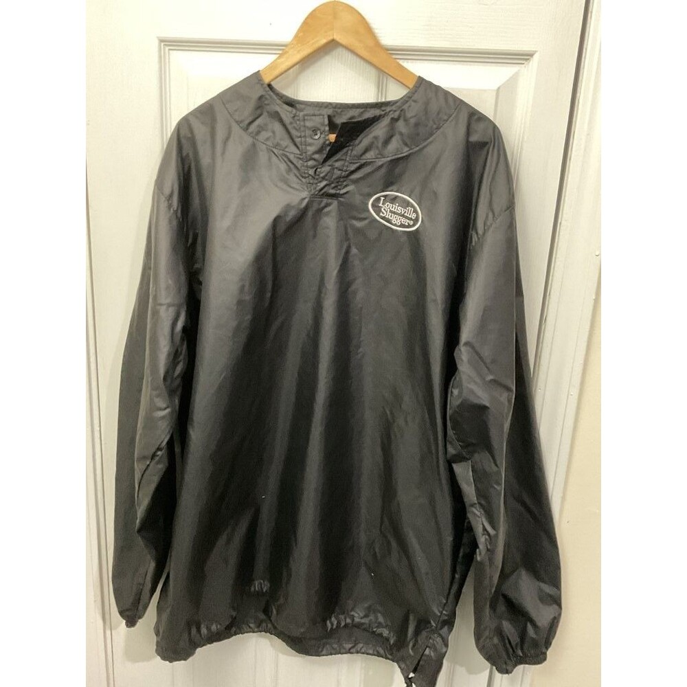 Louisville Slugger Black Windbreaker Jacket XXL